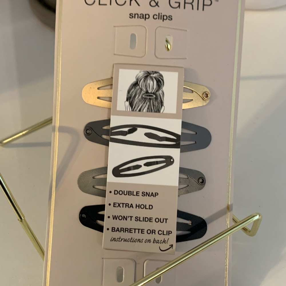 Scunci Extra Hold Snap Click Grips - Double Clips bundle & recieve as gift!!